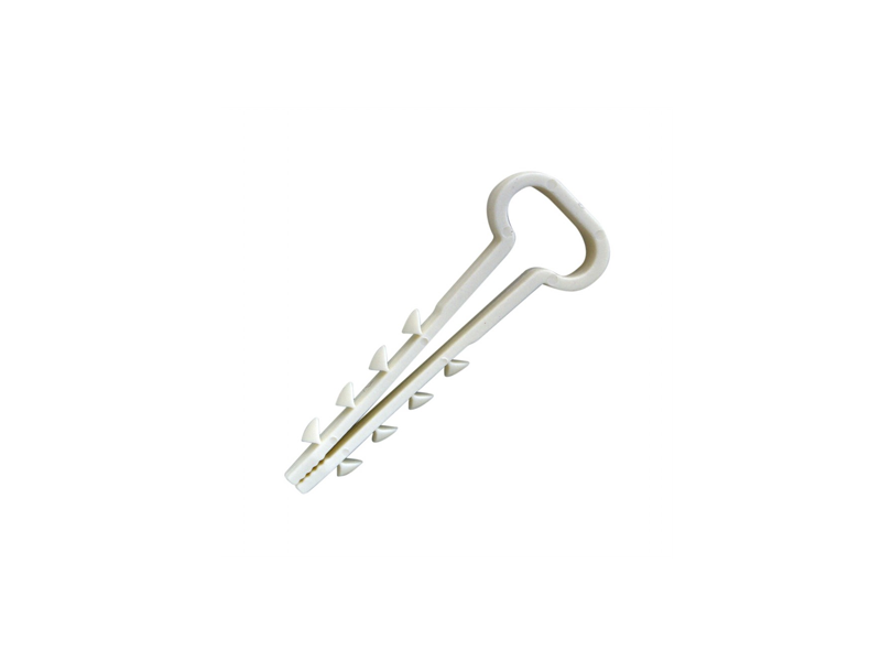 Дюбель-хомуты для плоских проводов 6х14 100шт. (белый)