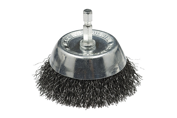 Щетка дисковая, гофрированная для дрелей № 163 ПрофОснастка Мастер 6гр хв 6.35 мм D100 мм RPM 4500 S 0,3