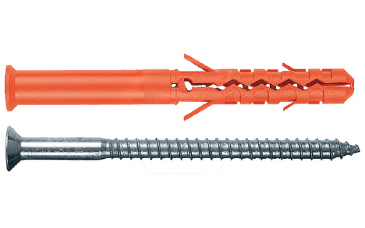 Дюбель фасадный Mungo со стопорным шурупом
 (оцинк. сталь) MBR-S/SS/ST10x140