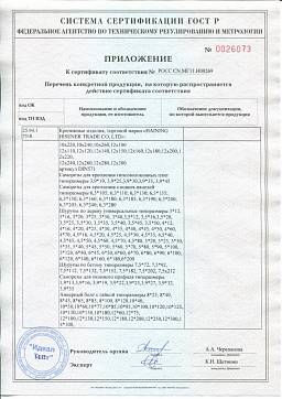 Сертификат на Дюбель распорный полипропиленовый с шипами 4